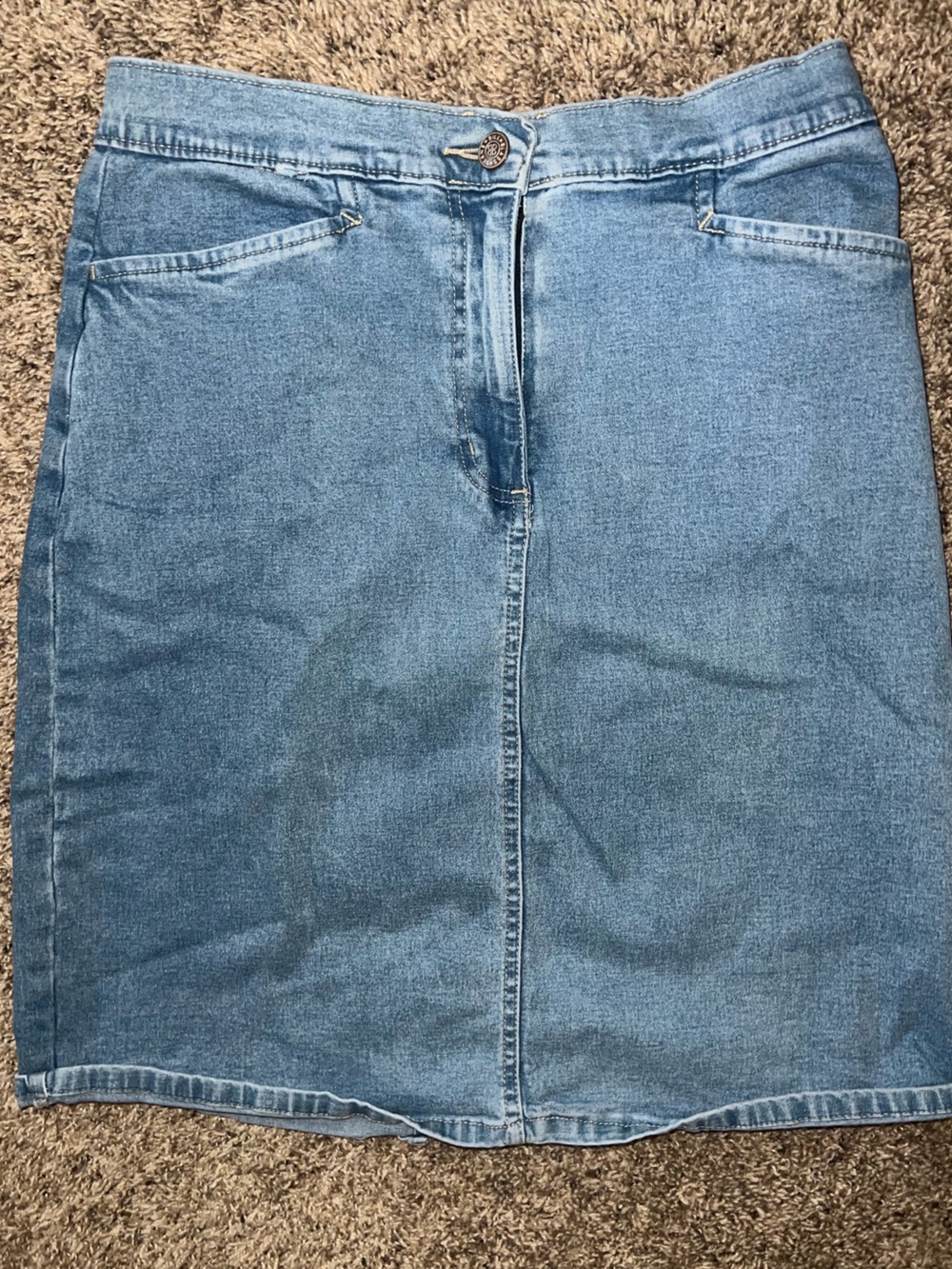 Y2K 1990’s Bill Blass Jeans Women’s Blue Pencil Denim Skirt 6